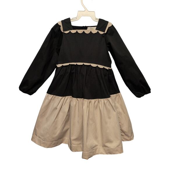The Middle Daughter Queen Scallop Dress 4Y Girls Colorblock Coquette Balletcore - Picture 1 of 5